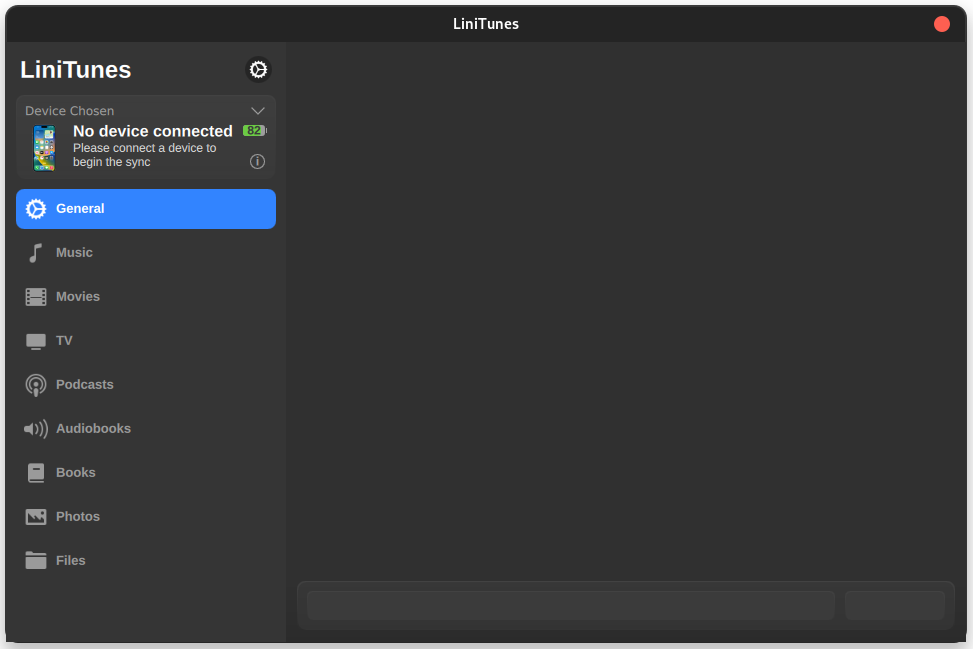 LiniTunes Screenshot 1